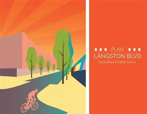 Image of the cover on the Plan for Langston Boulevard